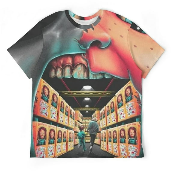 Horror Chucky Unisex Short-sleeve Shirt For Men Women Novelty 3D Print T-Shirt Soft Comfortable Tee Shirts
