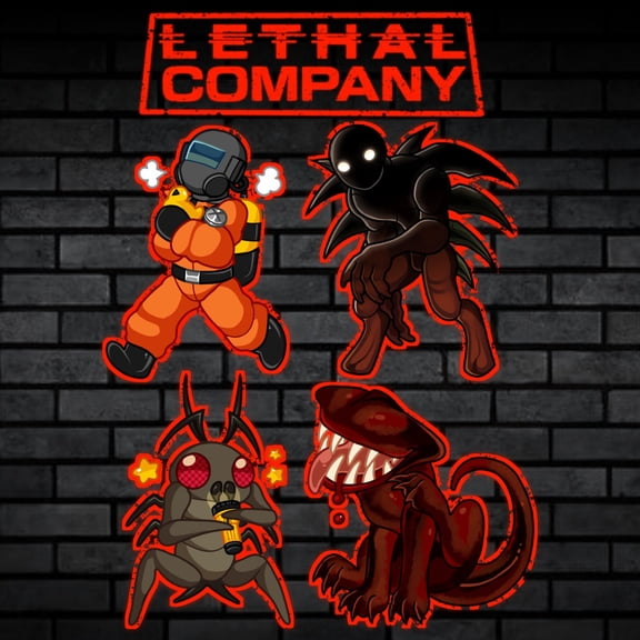 Horror Co-op Game Keychains - Employee, Bracken, Hoarding Bug, Eyeless (Blind) Dog - Acrylic Keychain RANDOM 1 PACK