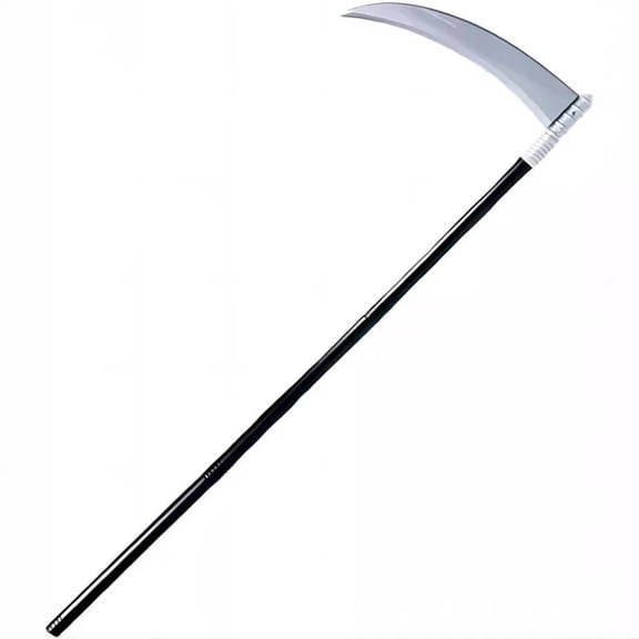 Horror Death Scythe Dark Messenger Prop, 1Pc Halloween Ghostly Reaper Weapon With Curved Blade For & Themed Events