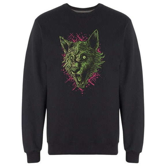 Horror Design Werewolf Head Sweatshirt Men -Image by Shutterstock, Male Large