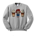 thumbnail image 1 of Horror Doll Coffee Sweatshirt Unisex 5X-Large Grey, 1 of 5