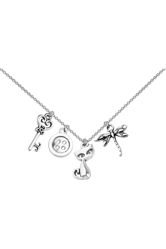 Horror Fantasy Film Inspired Gift Thriller Fantasy Cartoon Necklace Horror Movie Cosplay Costume Accessories Anime Movie Merch (Horror NL)[a745]