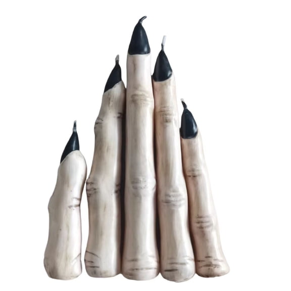 Horror Finger Candle Set Hand Design Soy Wax Candles Halloween Props Party Decor Festival Parties Gifts-Beige