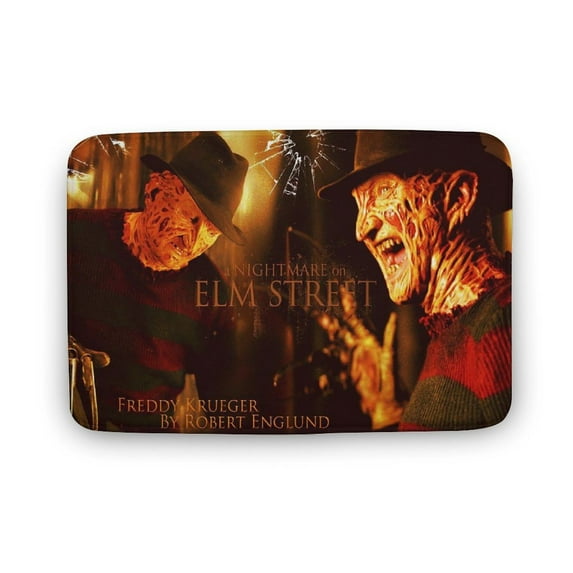 Horror Freddy Krueger Bathroom Rugs, Soft Absorbent Bath Mats, Quick Dry Bath Carpet, Machine Washable Bath Rug for Bathroom Floor, Tub, Shower