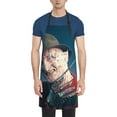 thumbnail image 1 of Horror Freddy Krueger Kitchen Cooking Aprons, Adjustable Bib Soft Chef Apron with 2 Pockets for Men Women, 1 of 8