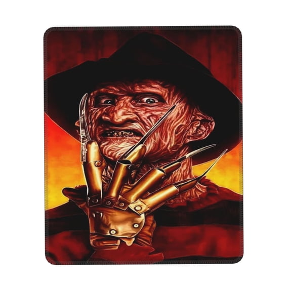 Horror Freddy Krueger Mouse Pad, Non-Slip Rubber Base Desktop Protection Mat Mouse Pads for Desk, Computers, Laptop, Office 7 x 8.6 in