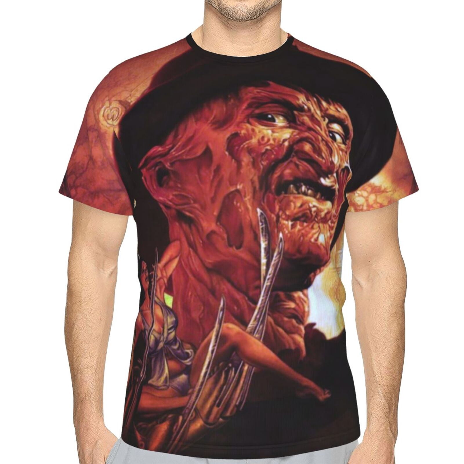T-shirt Loyalty Over Money - Freddy Krueger Nightmare On Elm Street - Taille L, Noir, Occasion Très Bon état