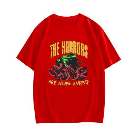Horror Frog Cotton casual T-shirt
