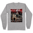 thumbnail image 1 of Horror Halloween Thug Life Long Sleeve Shirt Unisex 3X-Large Grey, 1 of 5