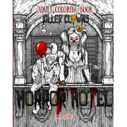 A.M. SHAH Horror Hotel Adult Coloring Book: Killer Clowns (Paperback)