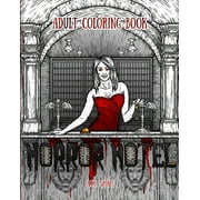 A.M. SHAH Horror Hotel Adult Coloring Book (Paperback)