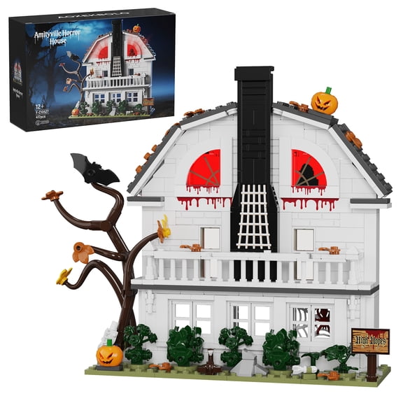 Amityville House Building Blocks Set Horror Castle Halloween Decor Gift and Collectible Set for Fans and Collectors