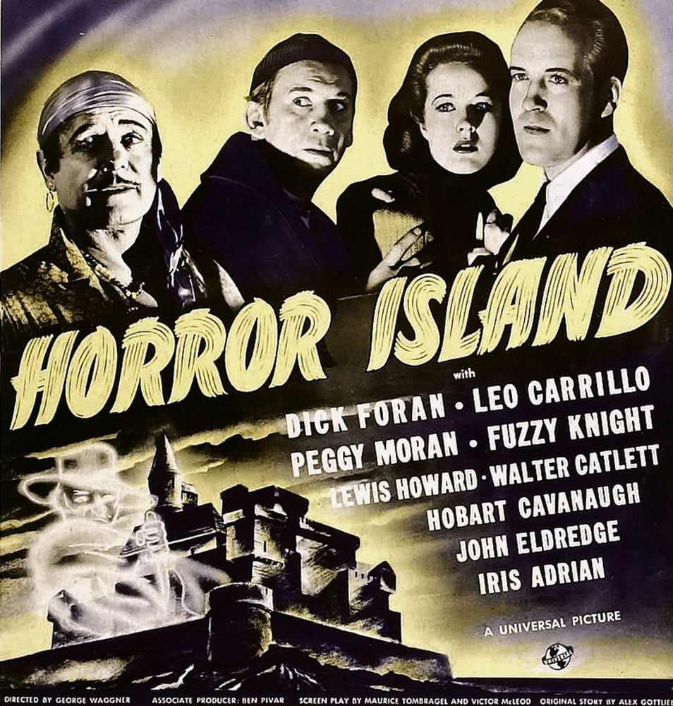 Horror Island Canvas Art - (11 x 17)