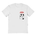 thumbnail image 1 of Horror Line Dracula Bites Graphic White Men's Cotton T-Shirt, 1 of 1