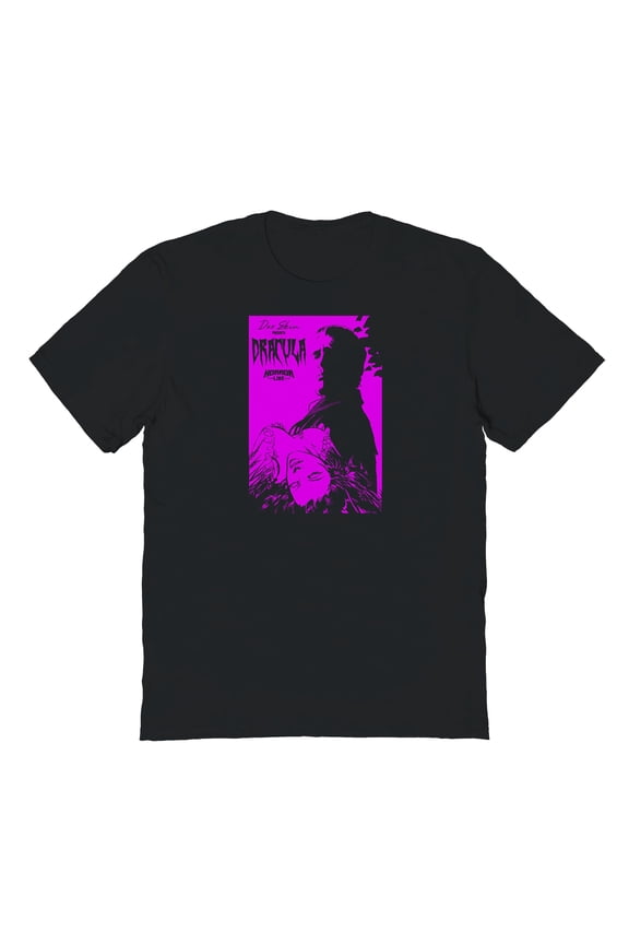 Dracula Graphic Black Men's Cotton T-Shirt