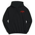 thumbnail image 1 of Horror Line Horror Line Logo Graphic Black Men's Cotton Pullover Hoodie, 1 of 1