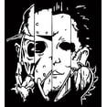 thumbnail image 1 of Horror Mashup Feddy Jason Voorhees Mike Myers White 6 Inch Professional Sticker for Truck, Car, Tumbler, Cup, Laptop, Decor, Locker, Table, Window, 1 of 4