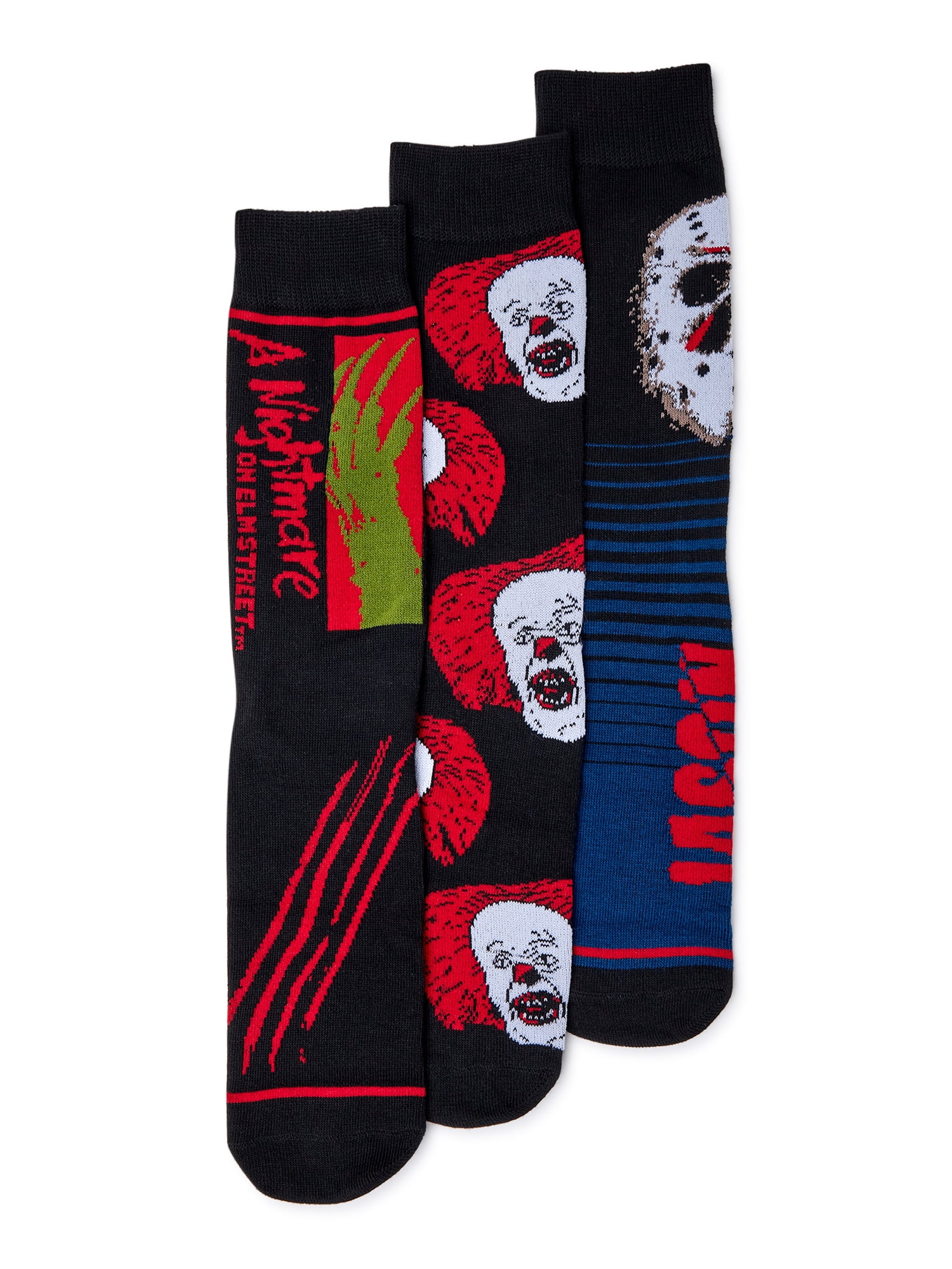 Horror Men's Socks, 3Pack