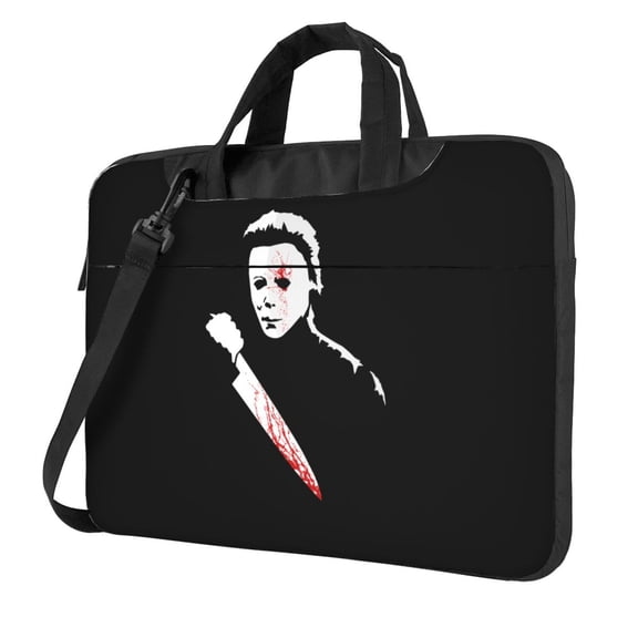 Horror Michael Myers Laptop Bag Portable Shoulder Laptop Case Sleeve Chromebook Notebook Messenger Briefcase Handbag Laptop Bag 13 inch