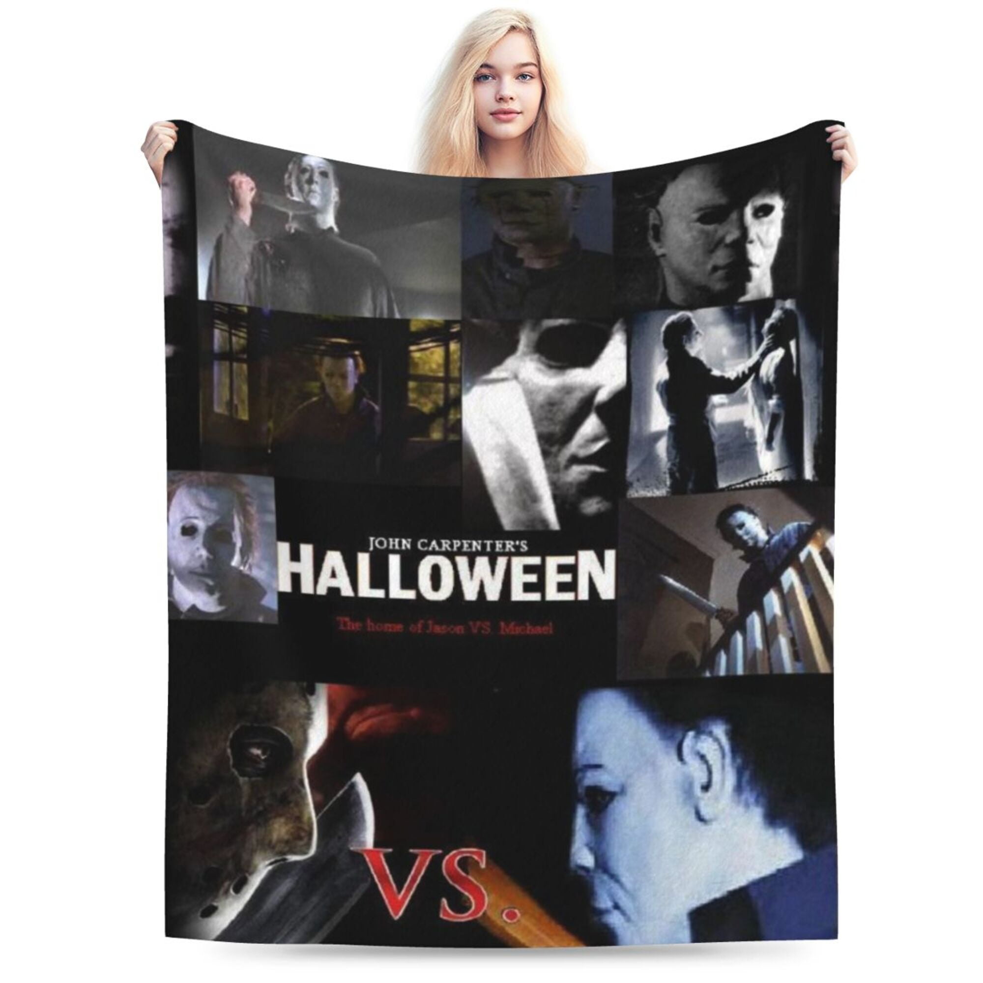 Horror Movie Blanket, Michael Myers Throw Blanket, Cozy Soft