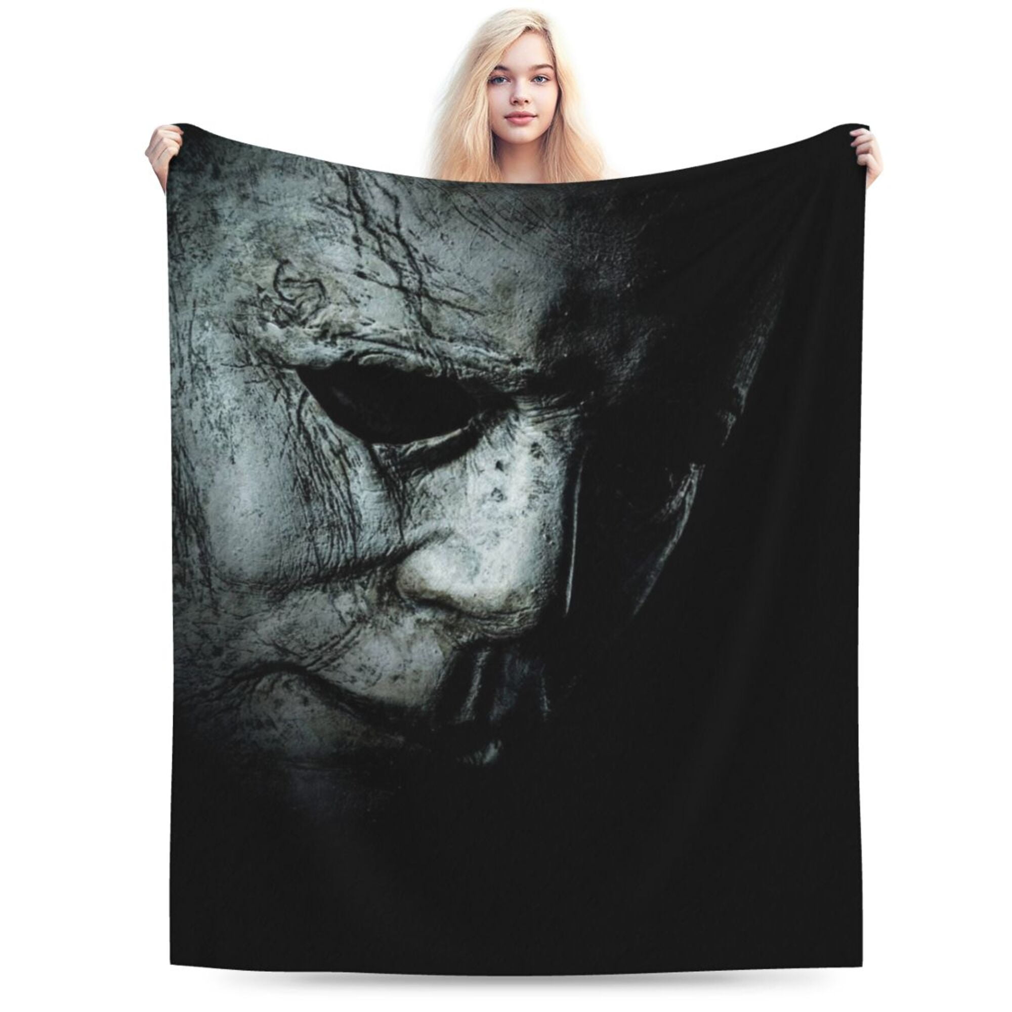 Horror Movie Blanket, Michael Myers Throw Blanket, Cozy Soft
