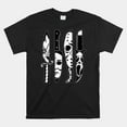Horror Movie Characters In Knives Shirt