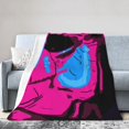 Horror Movie Fleece Throw Blanket, scary character Blanket for Women