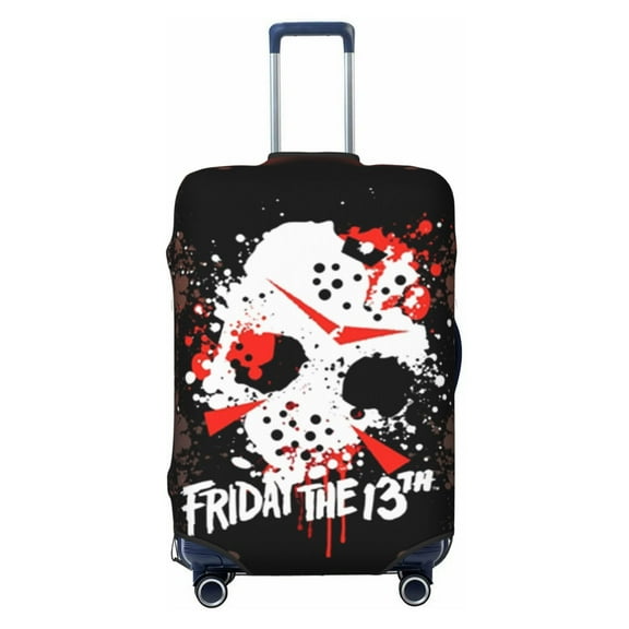 Horror Movie Friday The 13th Luggage Cover Thicker Protector Elastic Travel Suitcase Suitcase Cover