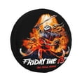 Horror Movie Friday The 13th Tire Cover Weatherproof Universal Wheel