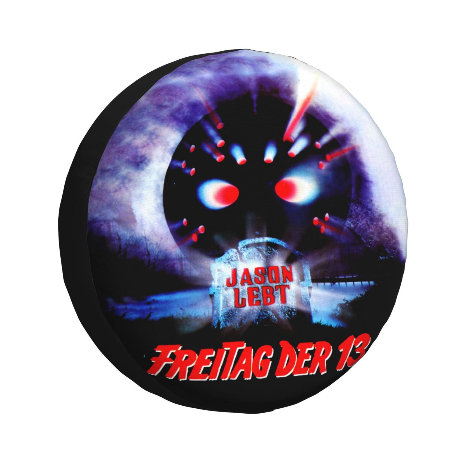 Horror Four Inch Front Rims Horror Movie Friday The 13th Tire Cover Weatherproof Universal Wheel ...