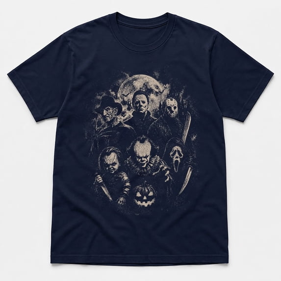 Horror Movie Halloween T-Shirt, Halloween Night Graphic Tee, Scary Spooky Horror Shirt for Men and Women