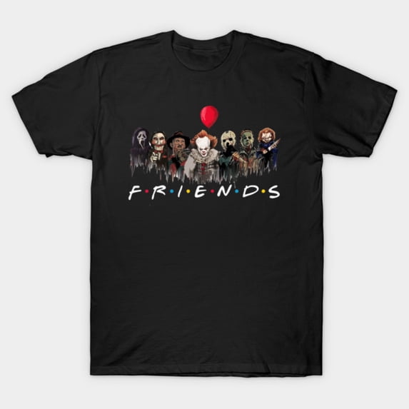 Horror Movie Killers Squad Spooky Slasher Friends T-Shirt Sizes S-5Xl ...