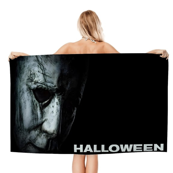 Horror Movie Michael Myers-theme Gifts Quick-dry Beach Towel for Women Girl Birthday Inspired Fan Bath Outdoor Music Lover31 x 63 in78 X 160 CM