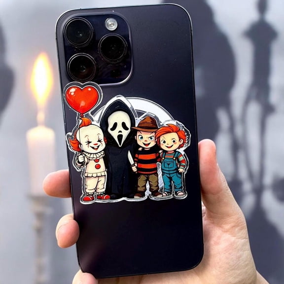 Horror Movie Phone Grip | Spooky Grip | MagSafe Horror Film Inspired Phone And Grip | Accessory | Halloween Phone Grip
