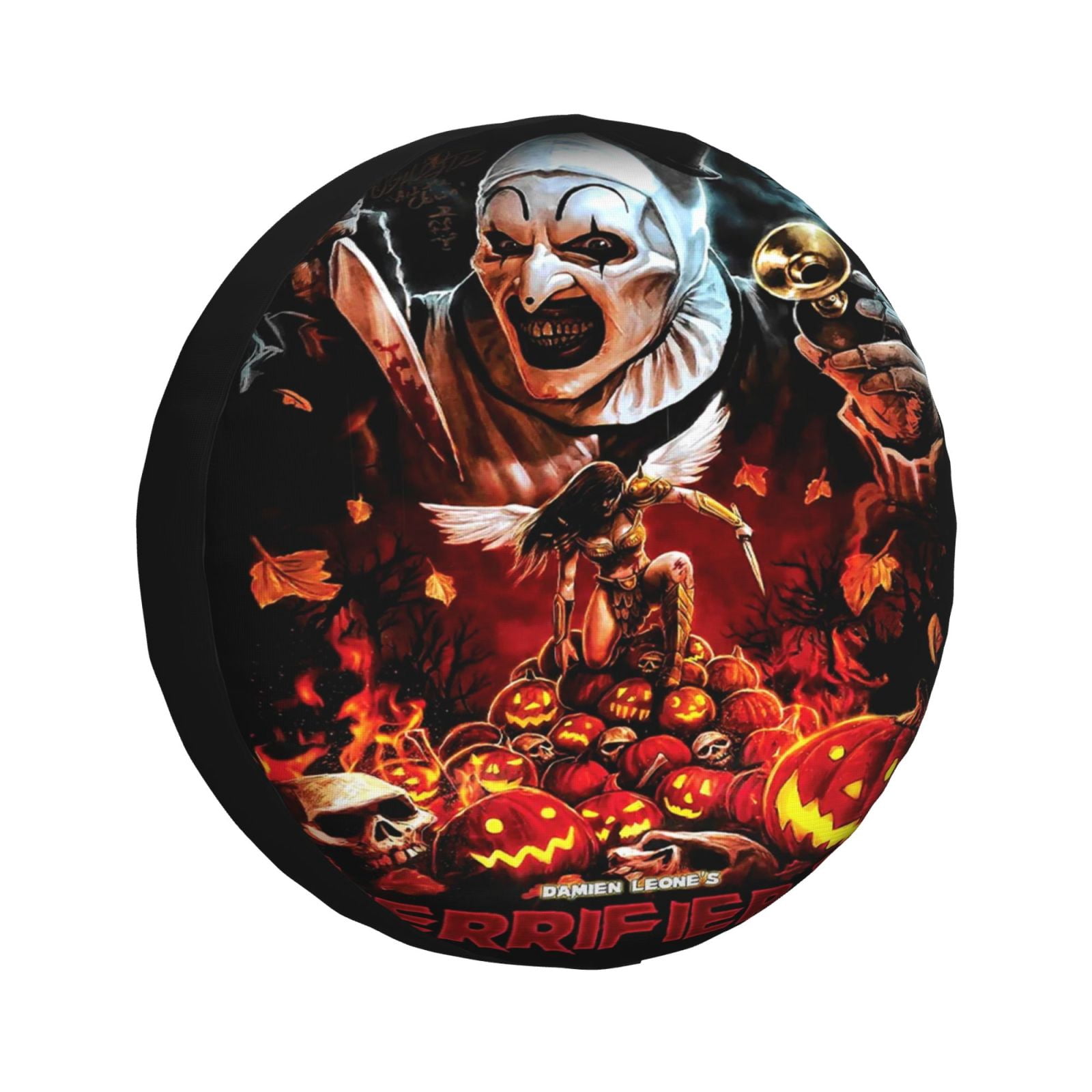 Horror Four Inch Front Rims Horror Movie Terrifier Spare Tire Cover Simple Weatherproof Universal ...