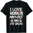 thumbnail image 1 of Horror Movies Scary Film Lovers Halloween Fans Thriller T-Shirt, 1 of 5