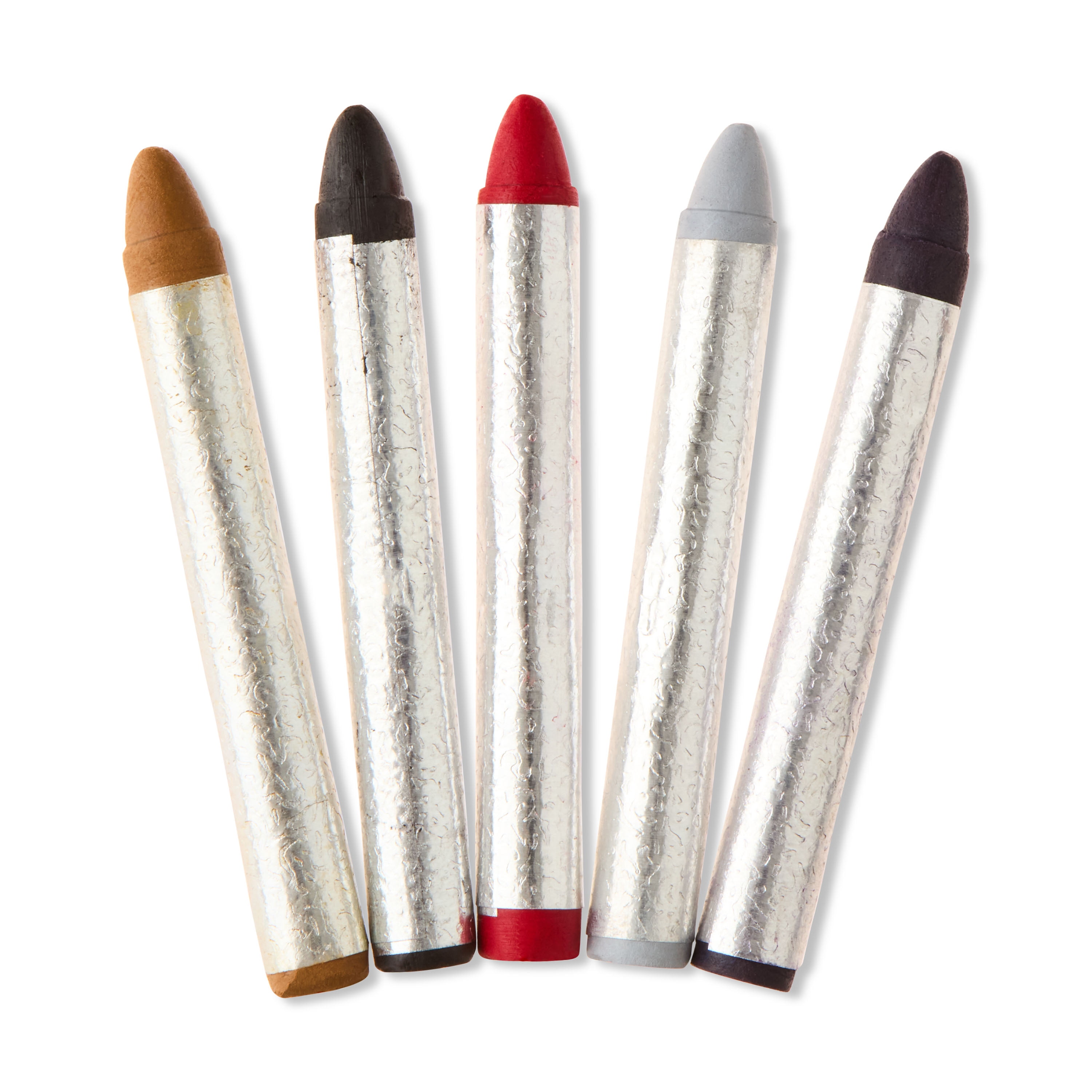 Horror Multicolor Make-up Crayons, 5 Count, .48oz, Halloween Make-Up for Adults, by Fun World