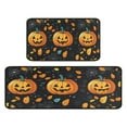 thumbnail image 1 of Horror Orange Pumpkin Spooky Halloween () Kitchen Rugs Sets Of 2 Kitchen Rugs and Mats for Room Farmhouse-Runner Rug Halloween Decorations for Home (17x47in+30x17in), 1 of 7