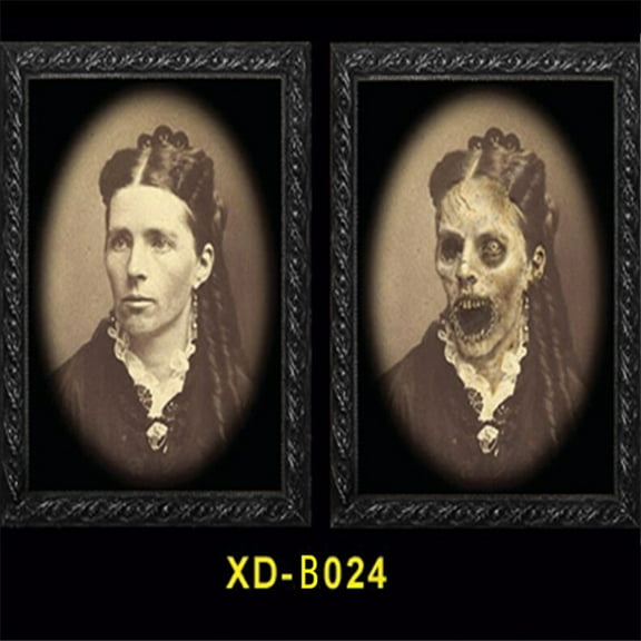 Horror Picture Frame Lenticular 3D Changing Face Scary Portraits Haunted Spooky