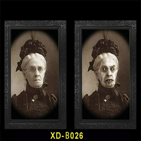 Horror Picture Frame Lenticular 3D Changing Face Scary Portraits Haunted Spooky