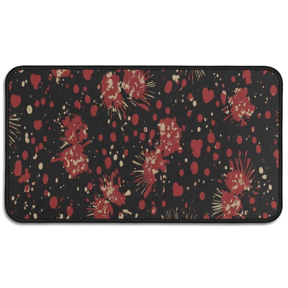 Horror Pumpkin Ghost Non Slip Door Mat - Innovative Design 30x17 Inch Happy Halloween Pumpkin Nonskid Throw Rugs Switch Rug for Entryway Porch Entryway Bathroom