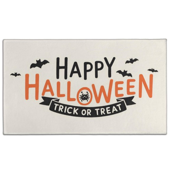 Horror Pumpkin Ghost Non-Slip Welcome Mats x Inch Halloween Pumpkin Ghost Nonskid Throw Rugs Layered Door Mats for Entryway Porch Entryway Home