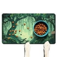 thumbnail image 1 of Horror Pumpkin Ghost Pet Food Mat Happy Halloween Absorbent No-Slip 17x30 Inch Cat Food Mat Cat Feeding Mat Dog Water Bowl Mat for Messy Drinker, 1 of 7