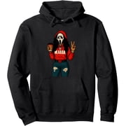 Horror Punk Spooky Mama   Funny Ghost Coffee Lover Pullover Hoodie