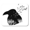 thumbnail image 1 of Horror Raven Double Exposure Effect Birds and Trees Abstract Mousepad Mouse Pad Mouse Mat 9x10 inch, 1 of 3