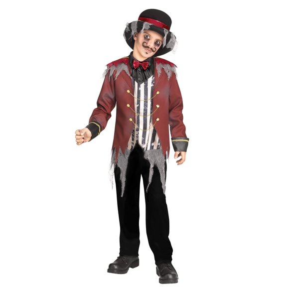 Horror Show Circus Ring Master Halloween Costume for Children, Big Boys Size L, by Fun World