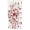 thumbnail image 1 of Horror Stall Shower Curtain, Splashes of Blood Grunge Style Bloodstain Horror Scary Zombie Halloween Themed Print, Fabric Bathroom Set with Hooks, 36W X 72L Inches Long, Red White, by Ambesonne, 1 of 1