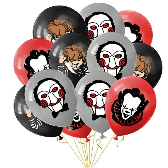 Horror Story Latex Balloons, 36 Pack 12 inch Anime Balloons for Birthday Bridal Shower Wedding Party Decorations