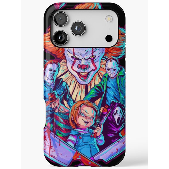 Horror Villain Collage Tough Case for Apple iPhone, Polycarbonate and TPU