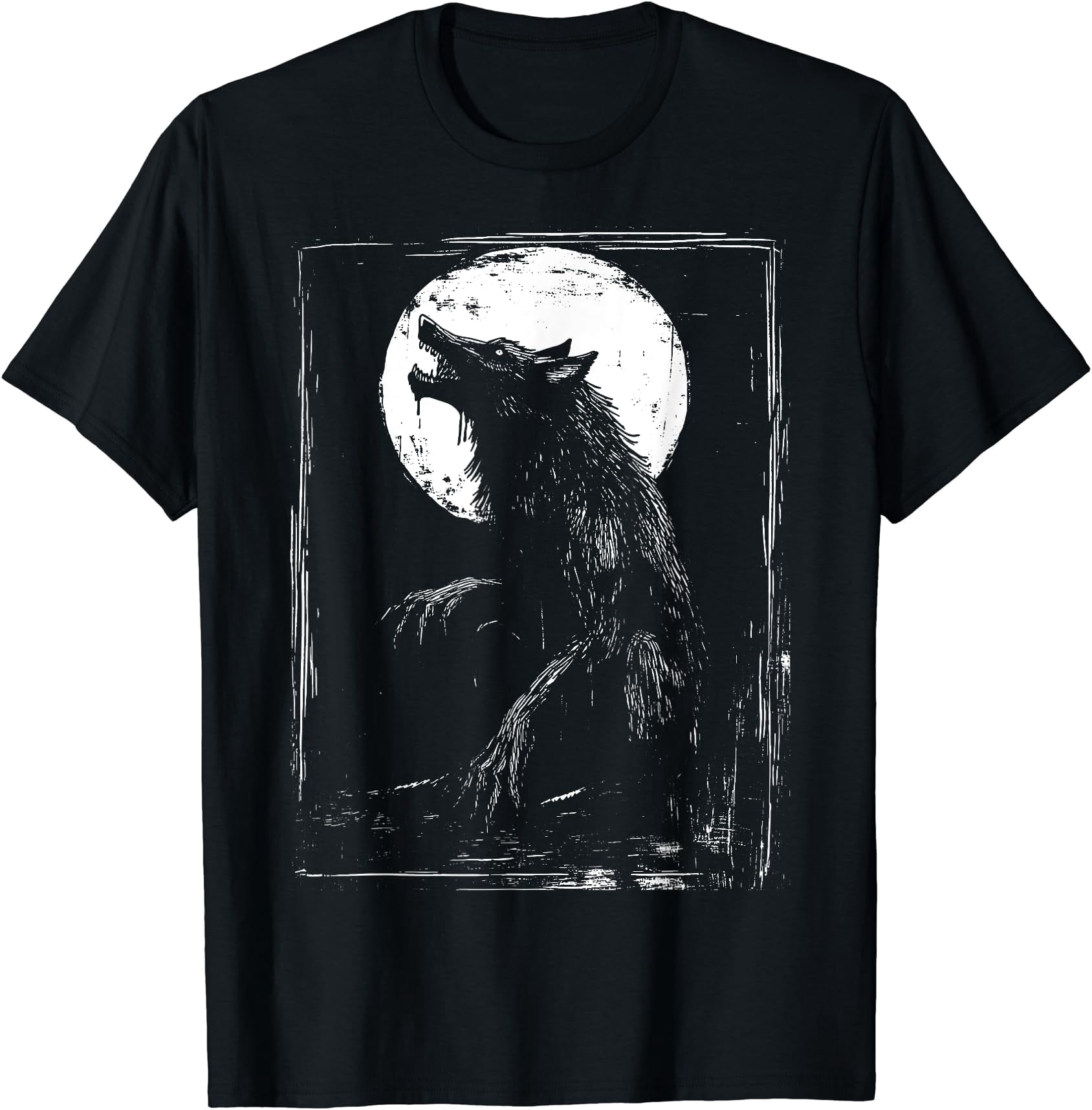 Pet Store Werewolf Horror Werewolf Head Halloween Mythology Wolf Shifter Lycan T-Shirt ...